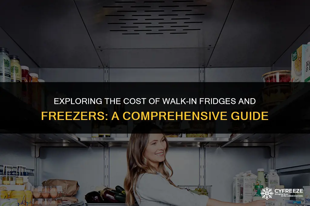 how much does a walk in fridge and freezer cost