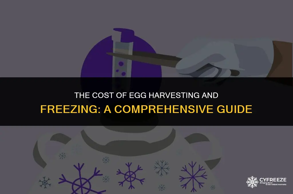 how much does egg harvesting and freezing cost