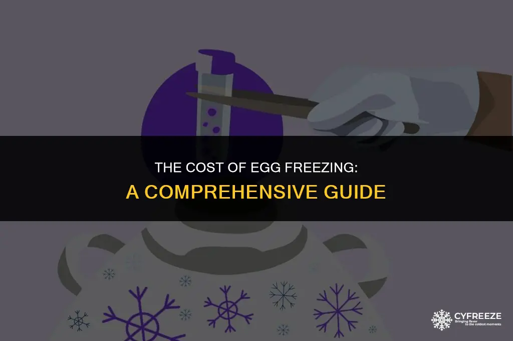 how much does it cost to freeze tour eggs