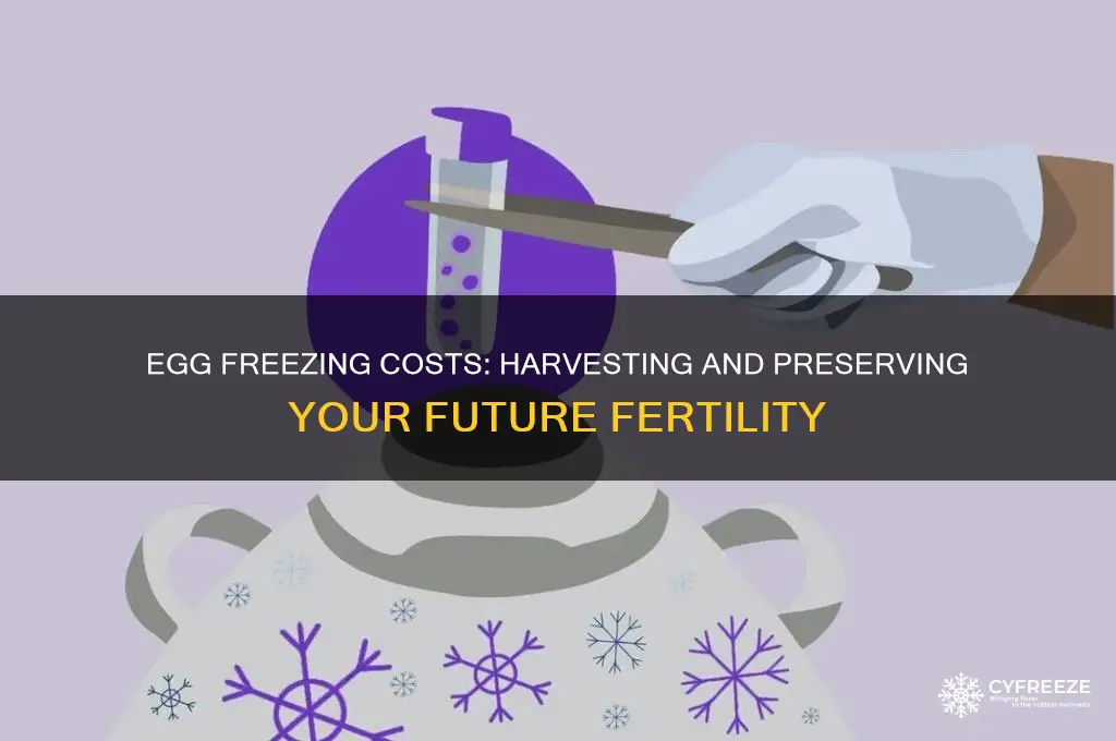how much does it cost to harvest and freeze eggs