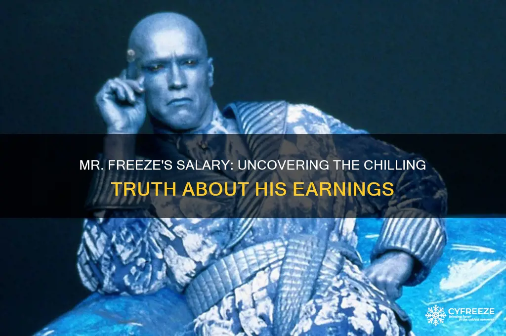 how much does mr freeze get paid