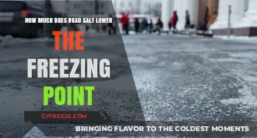 Road Salt's Impact: Lowering Freezing Point and Melting Ice