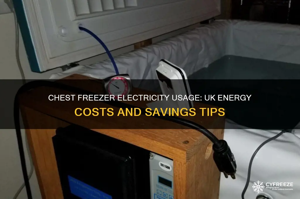 how much electricity does a chest freezer use uk