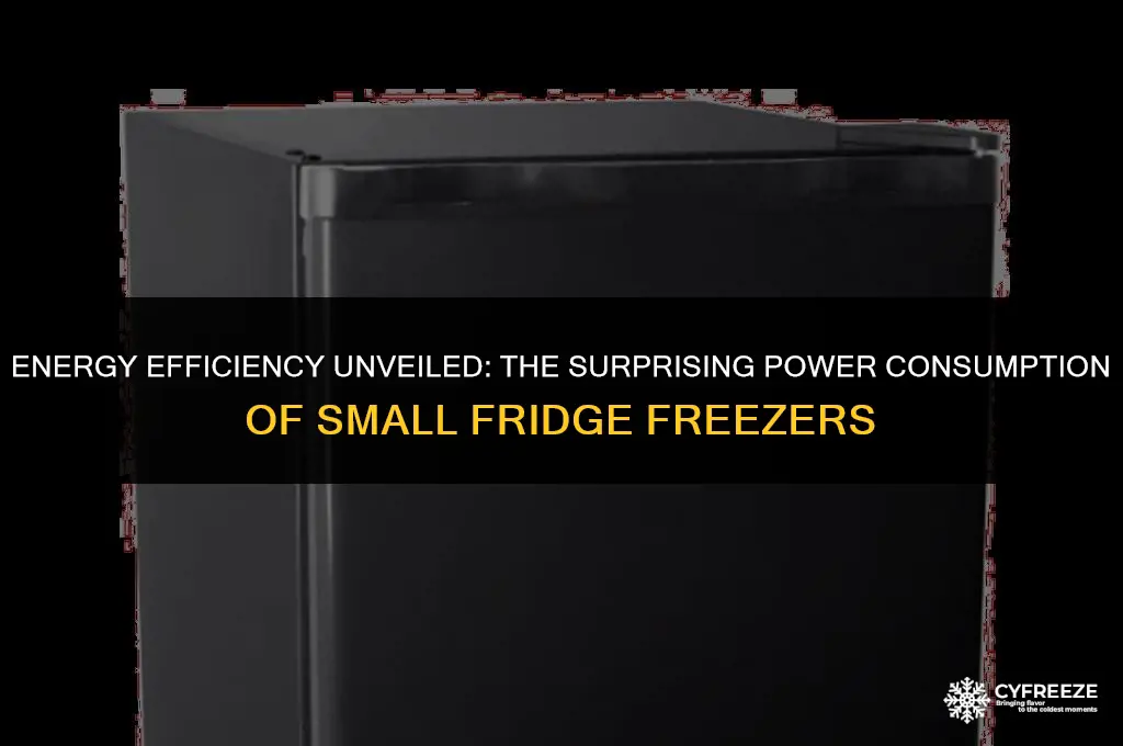 how much electricity does a small fridge freezer use
