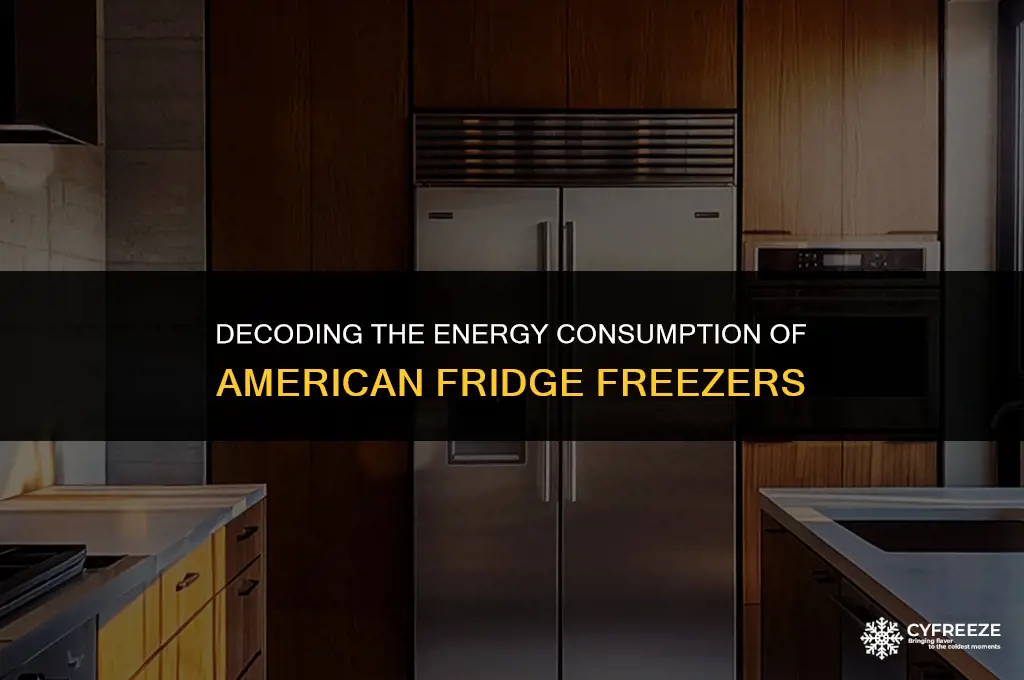 how much energy does a american fridge freezer use
