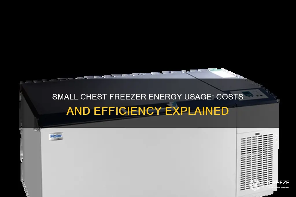 how much energy does a small chest freezer use