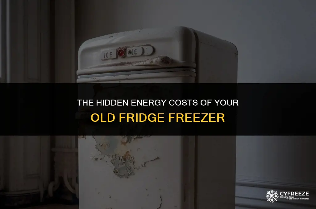 how much energy does an old fridge freezer use