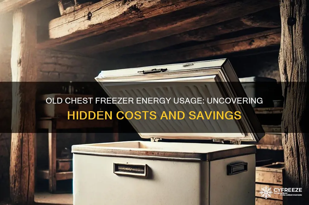 how much energy does my old chest freezer use