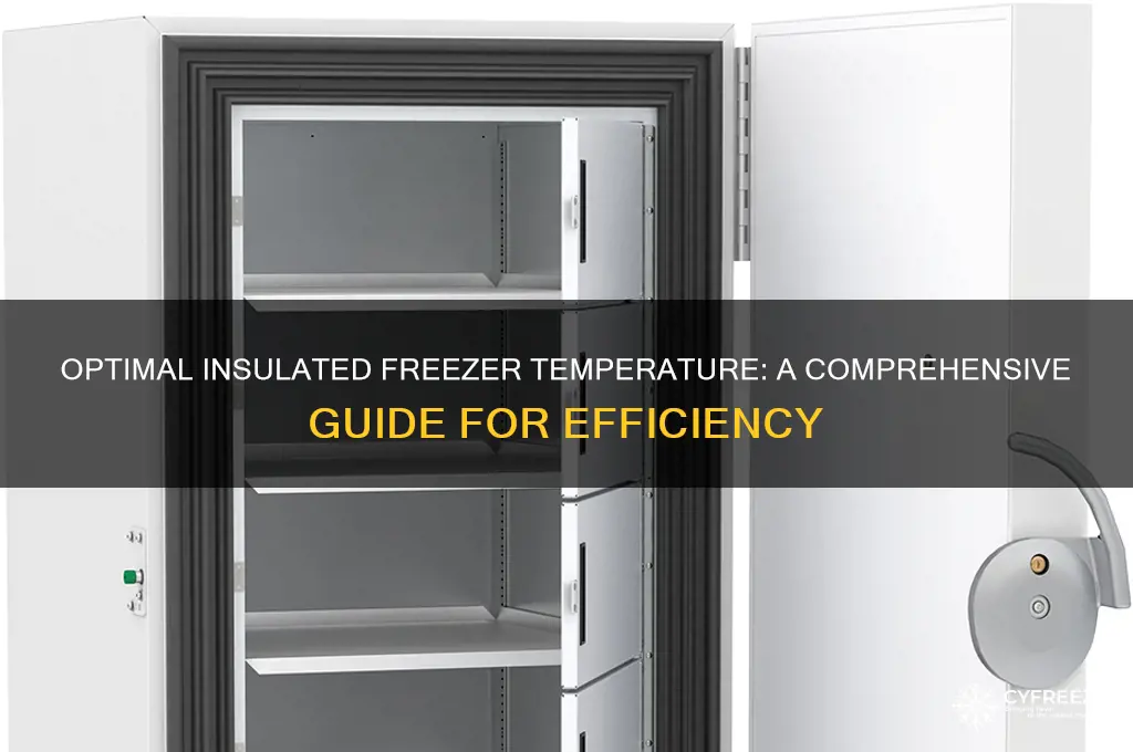 how much insulated freezer temperature