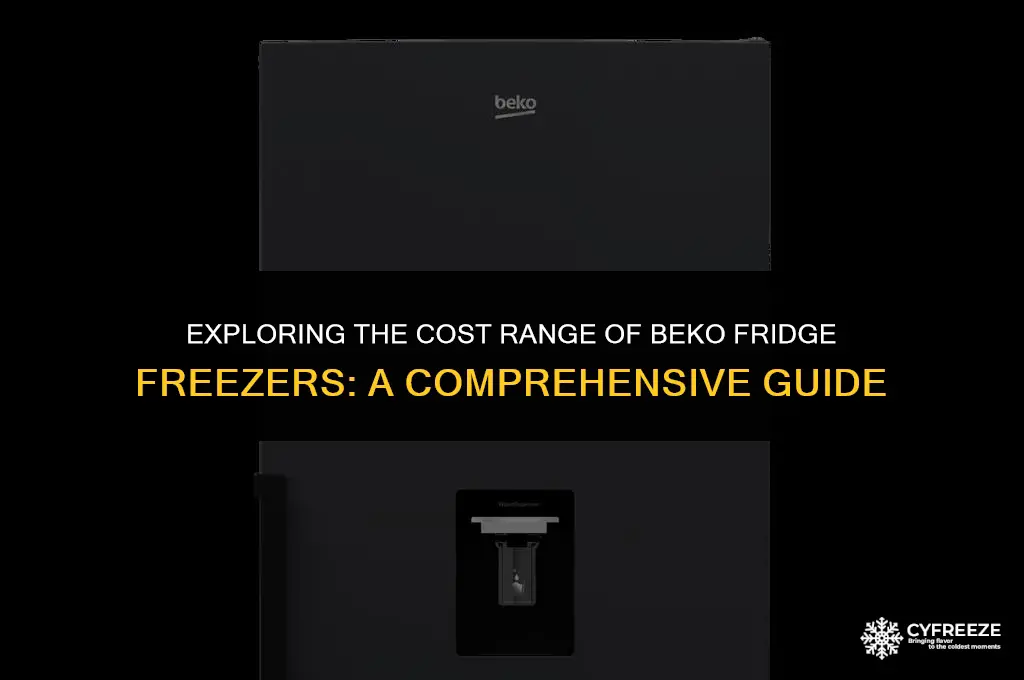 how much is a beko fridge freezer
