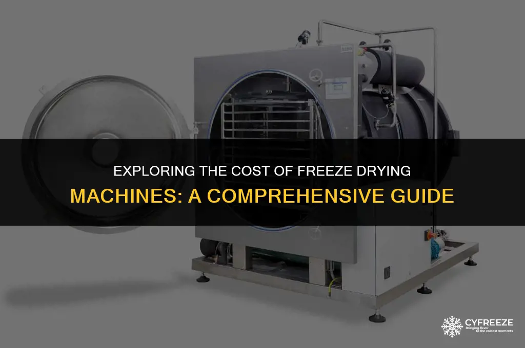 how much is a freeze drying machine