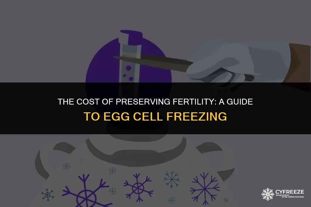 how much is egg cell freezing