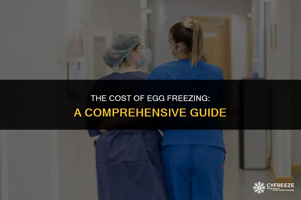 how much is it to freeze eggs wach time