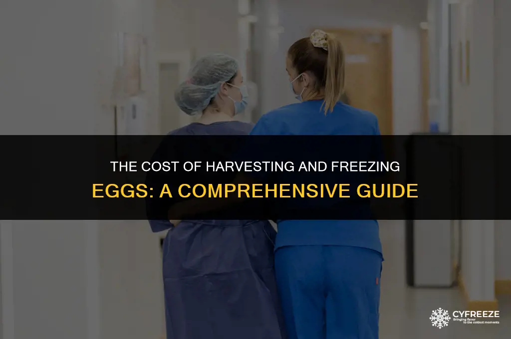 how much is it to harvest a freeze eggs