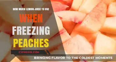 Perfectly Preserved Peaches: Lemon Juice Ratio for Freezing Success