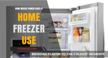Home Freezer Power Consumption: Understanding Energy Usage and Costs
