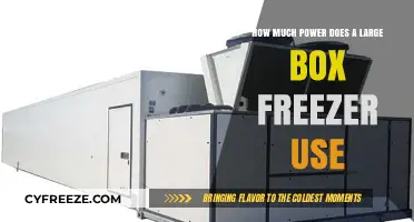 Large Box Freezer Power Consumption: Understanding Energy Usage and Costs