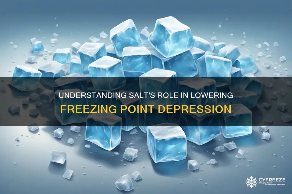 how much salt for freezing point depression