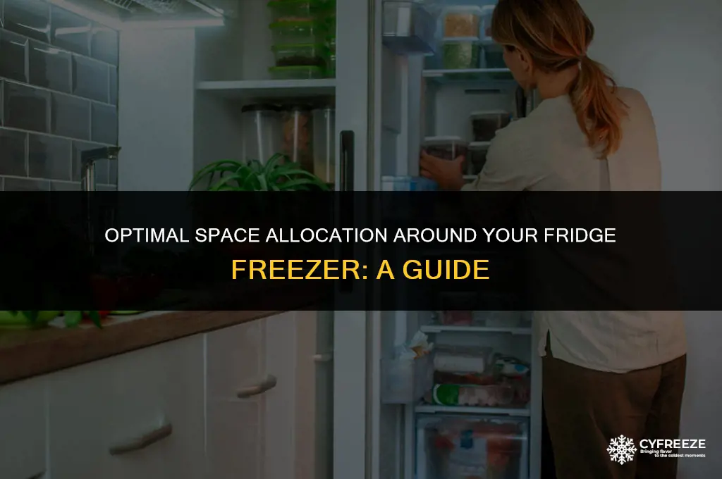 how much space around a fridge freezer