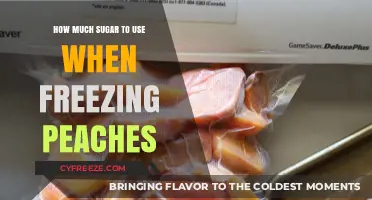 Perfectly Sweet Frozen Peaches: Sugar Quantity Guide for Freezing