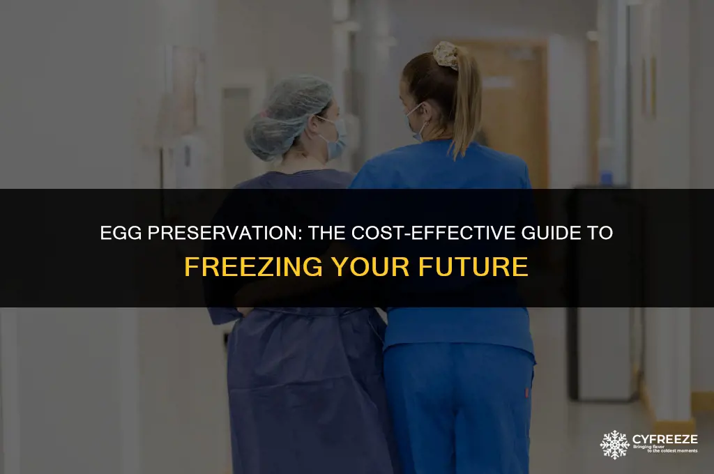 how much to freeze down eggs