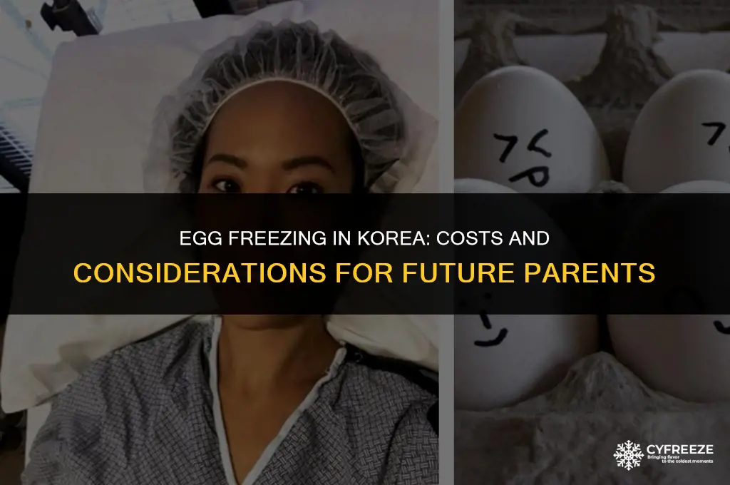 how much to freeze eggs in korea