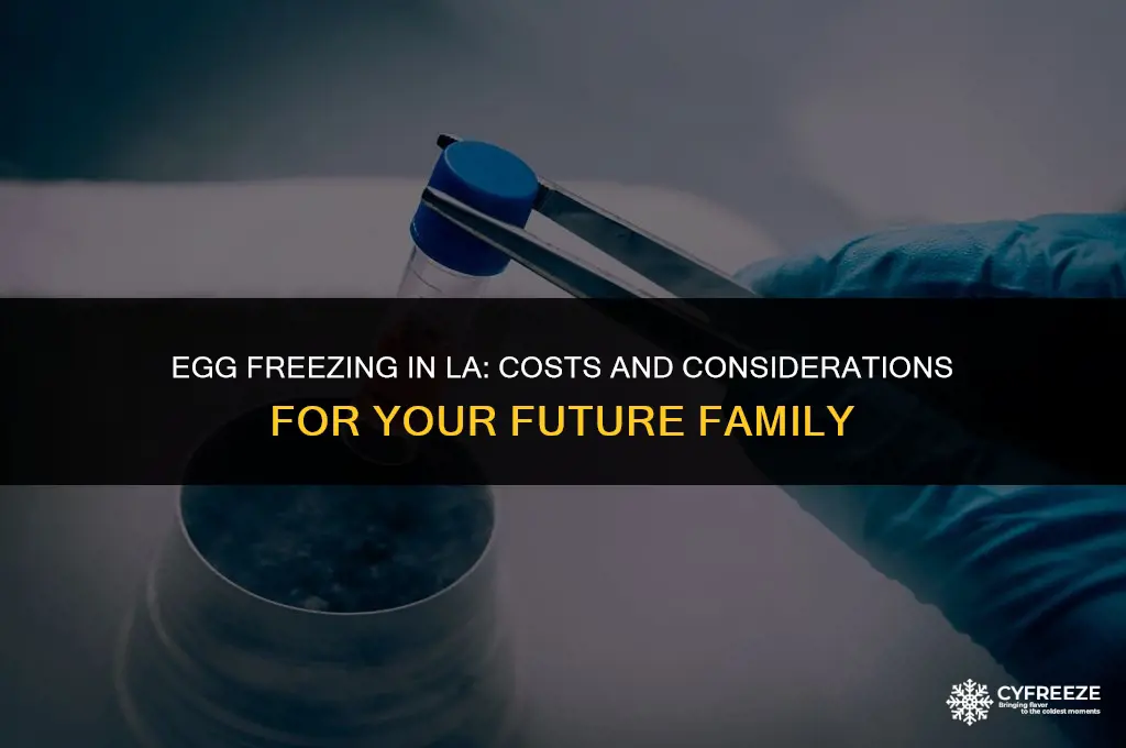 how much to freeze eggs los angeles