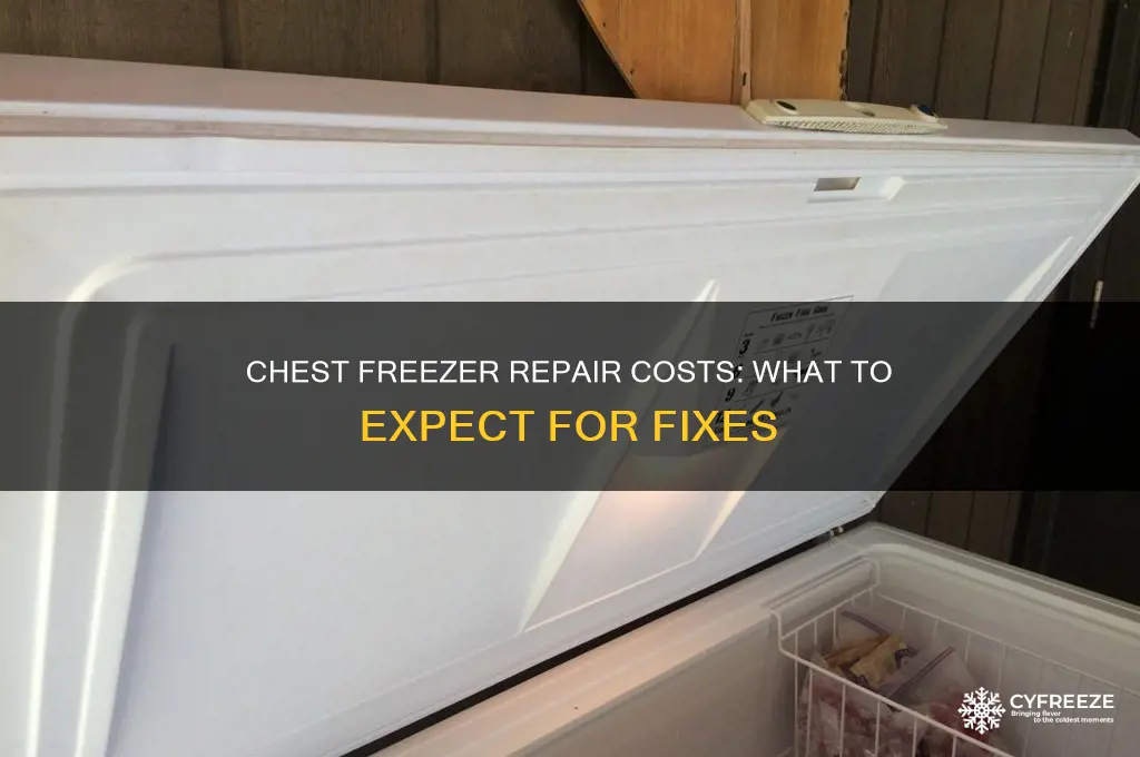 how much to get a chest freezer fixed