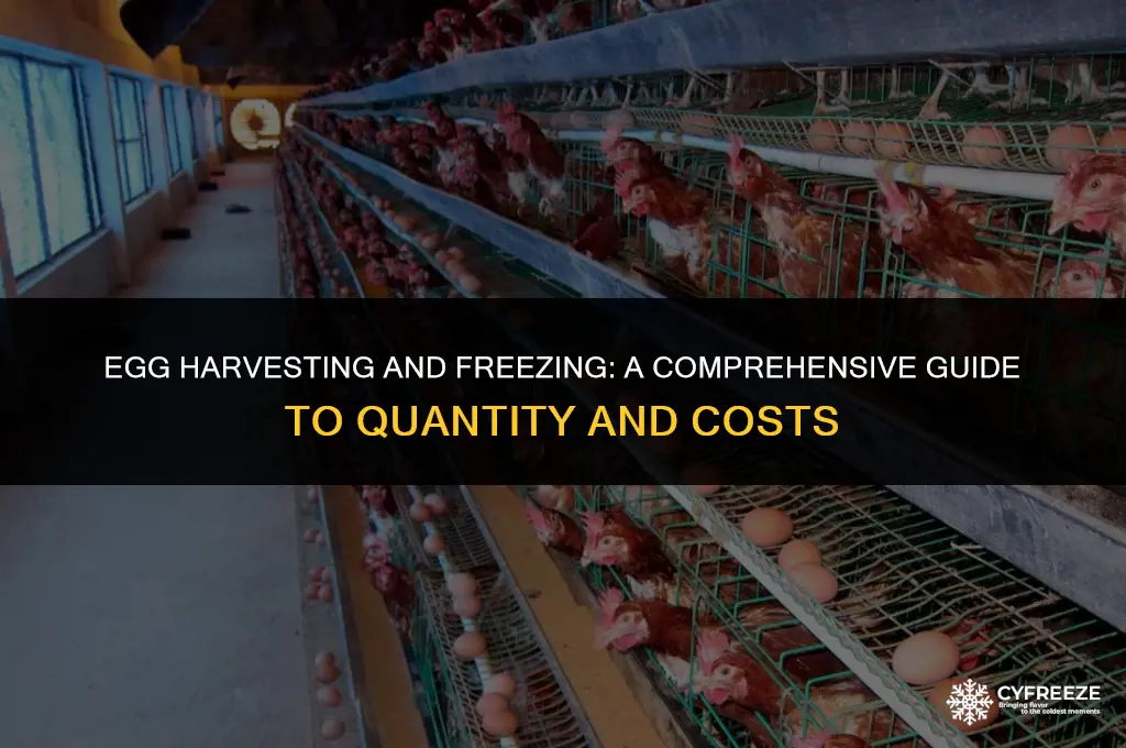 how much to harvest and freeze eggs