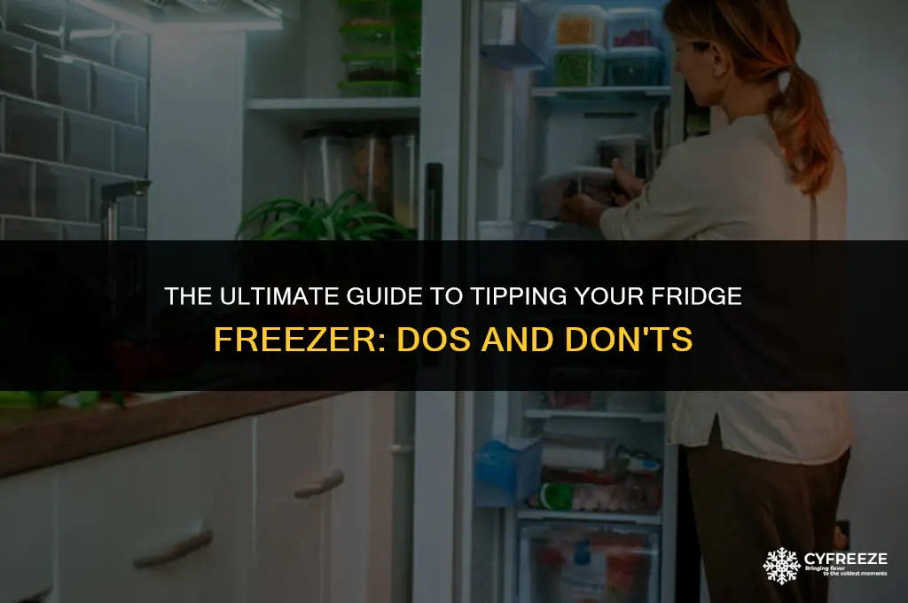 how much to tip a fridge freezer