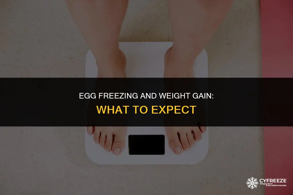 how much weight gain freezing eggs