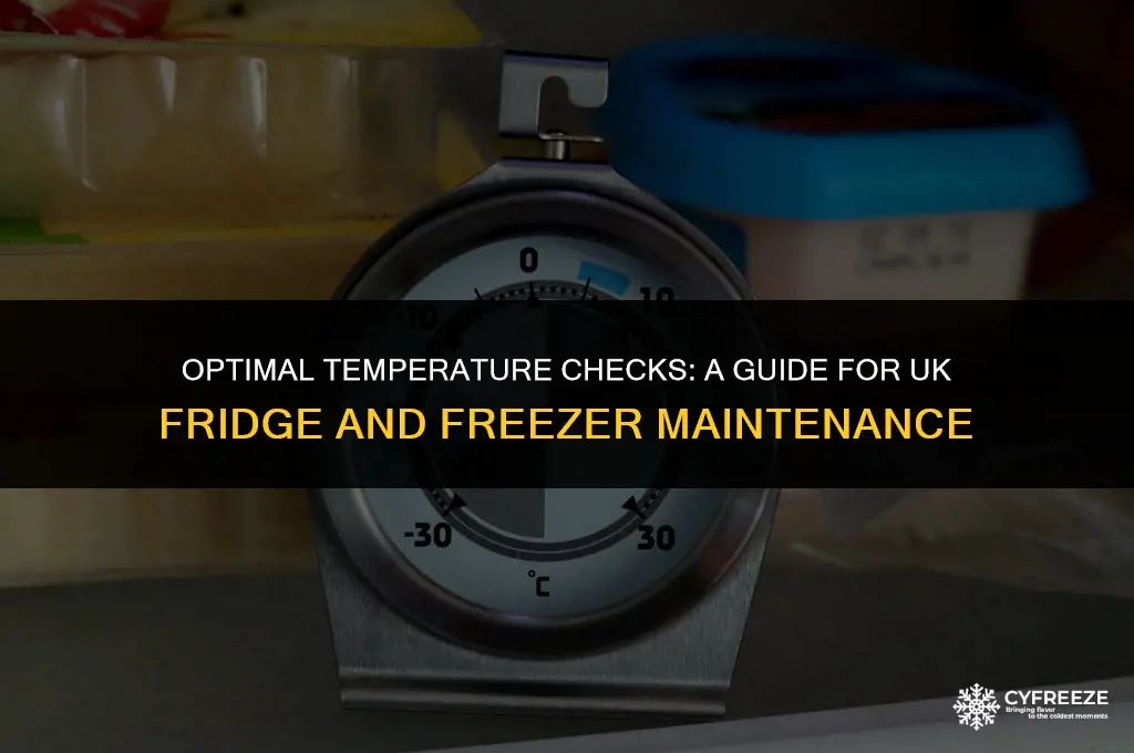 how often should fridge and freezer temperatures be taken uk