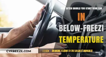 Winter Car Care: Optimal Frequency for Starting in Freezing Temps
