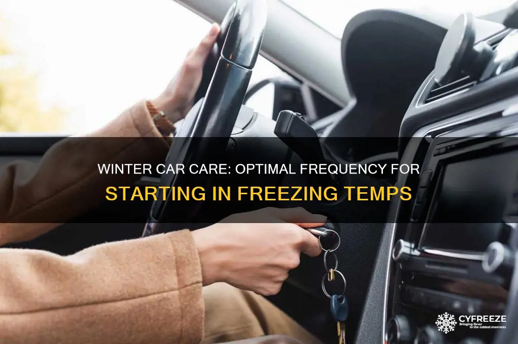 how often should you start your car in below-freezing temperatures