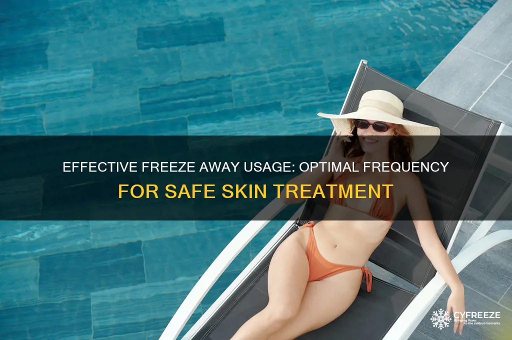how often to use freeze away