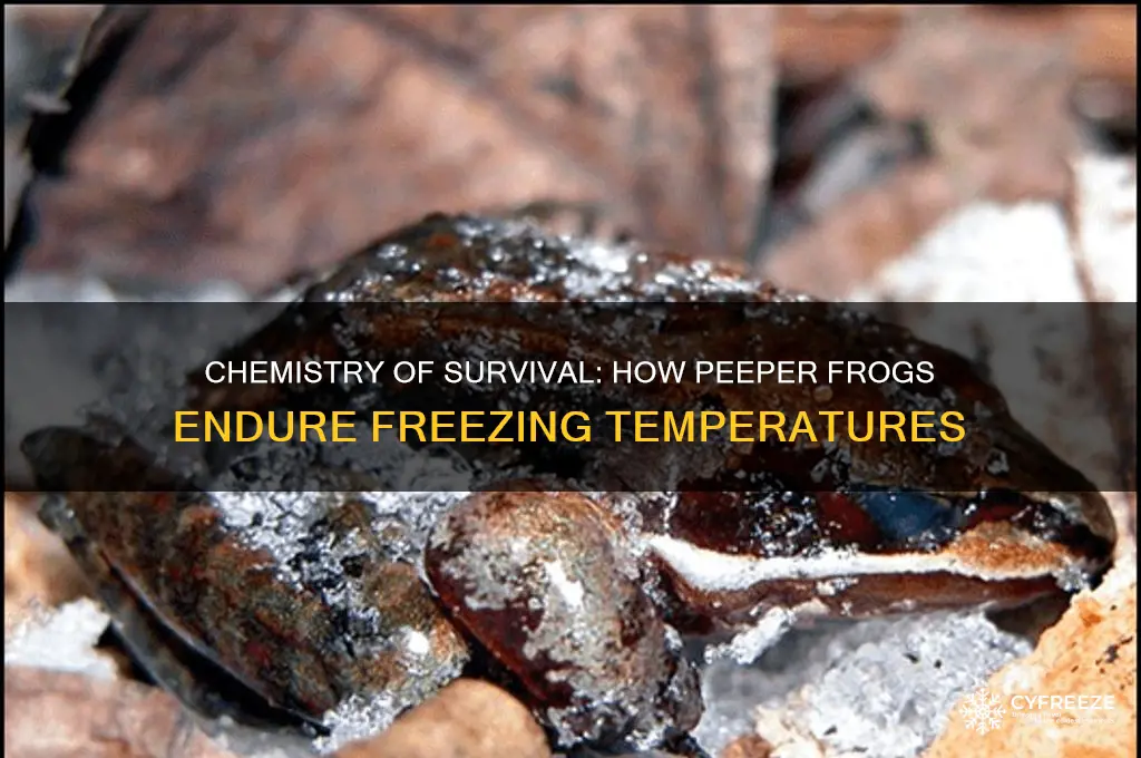how peeper frog can survive at freezing temperatures chemistry