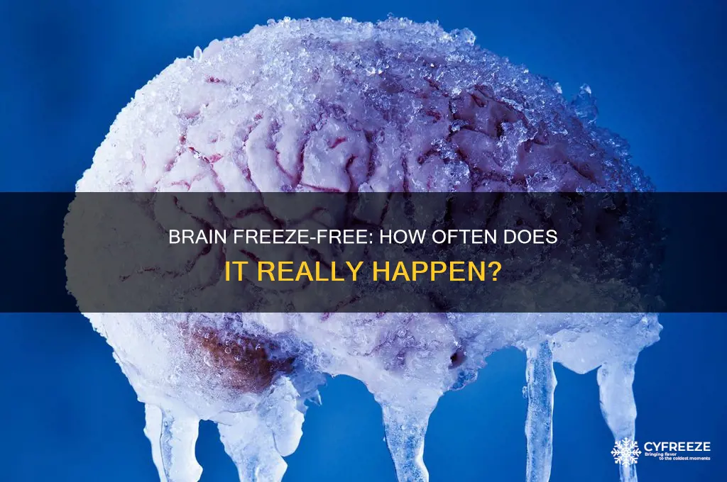 how rare is it that someone never gets brain freeze