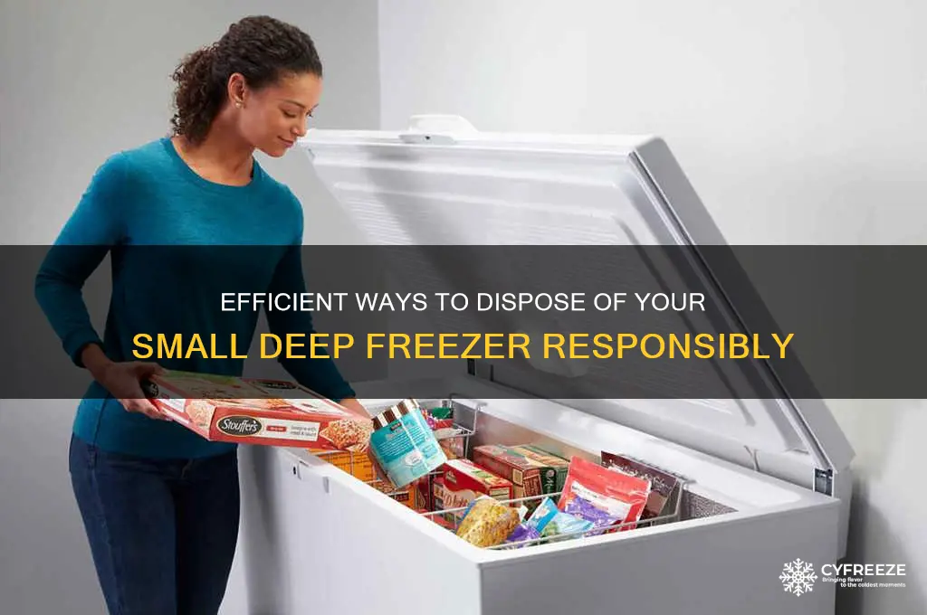 how should i get rid of a small deep freezer