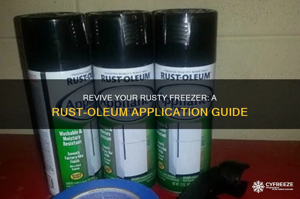 how ti use rustoleum o a freezer that has rusted