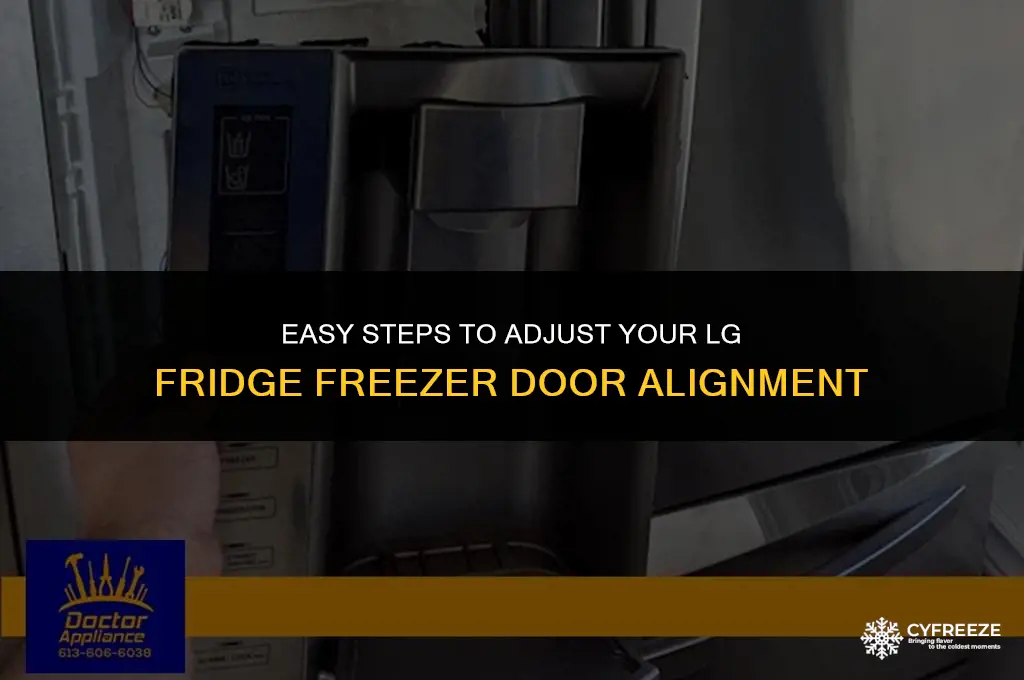how to adjust freezer door on lg fridge