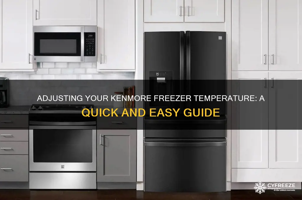 how to adjust freezer temperature for kenmore