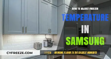 Adjusting Your Samsung Freezer Temperature: A Quick and Easy Guide