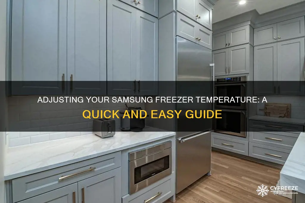 how to adjust freezer temperature in samsung