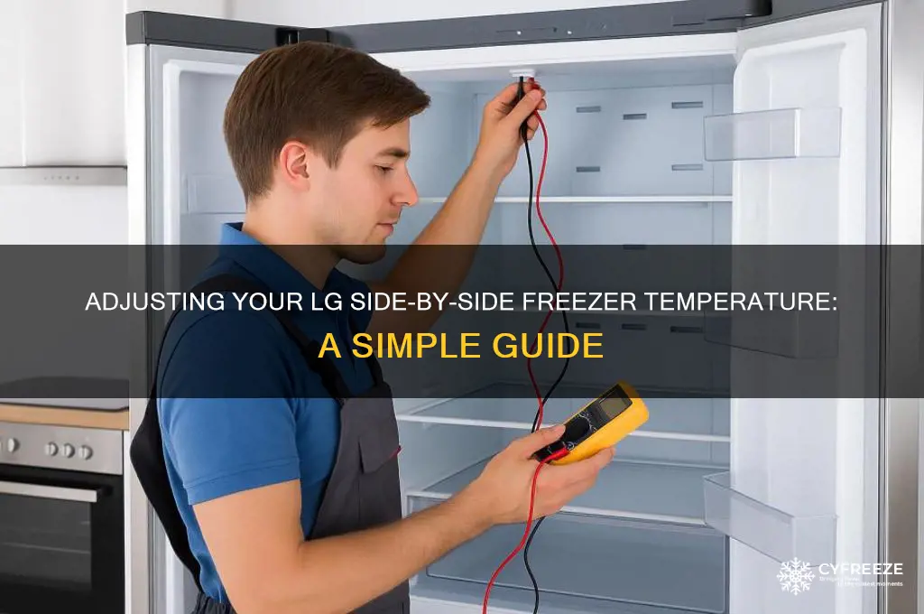 how to adjust freezer temperature lg side by side