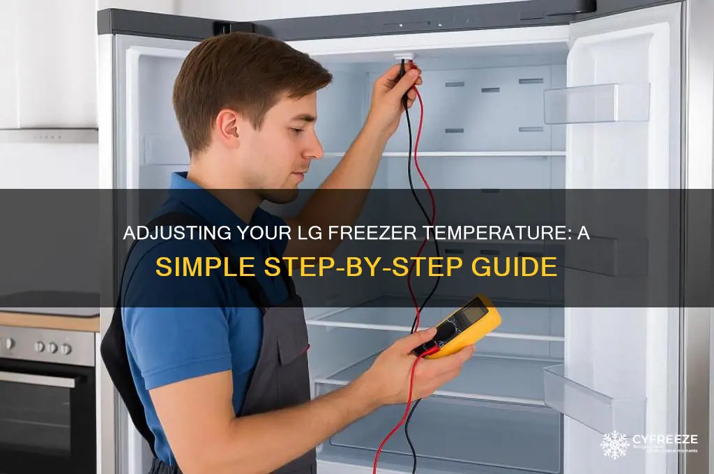 how to adjust freezer temperature lg