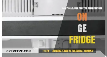 Easy Steps to Adjust Freezer Temperature on GE Fridge