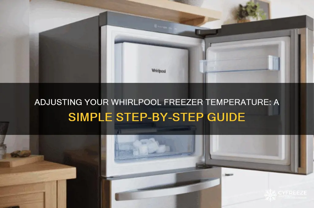 how to adjust freezer temperature whirlpool