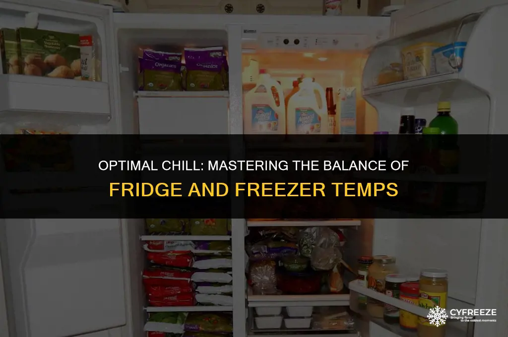 how to balance fridge and freezer temp
