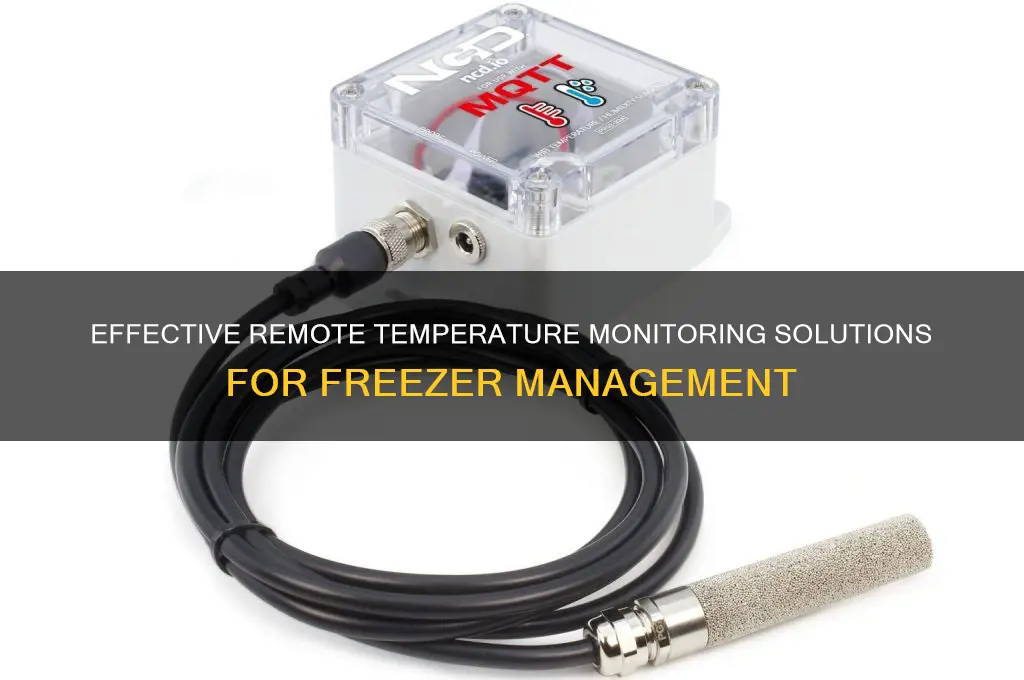 how to best remote monitor temperature in freezer
