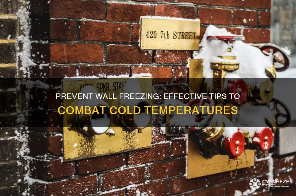 how to block wall freezing temperatures